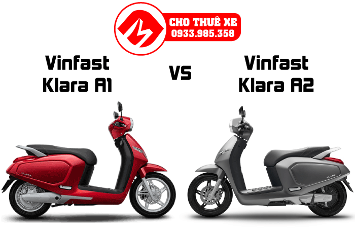 So sánh xe máy điện Vinfast Klara A1 và A2, kiểu dáng thiết kế, trang bị  động cơ, giá bán.